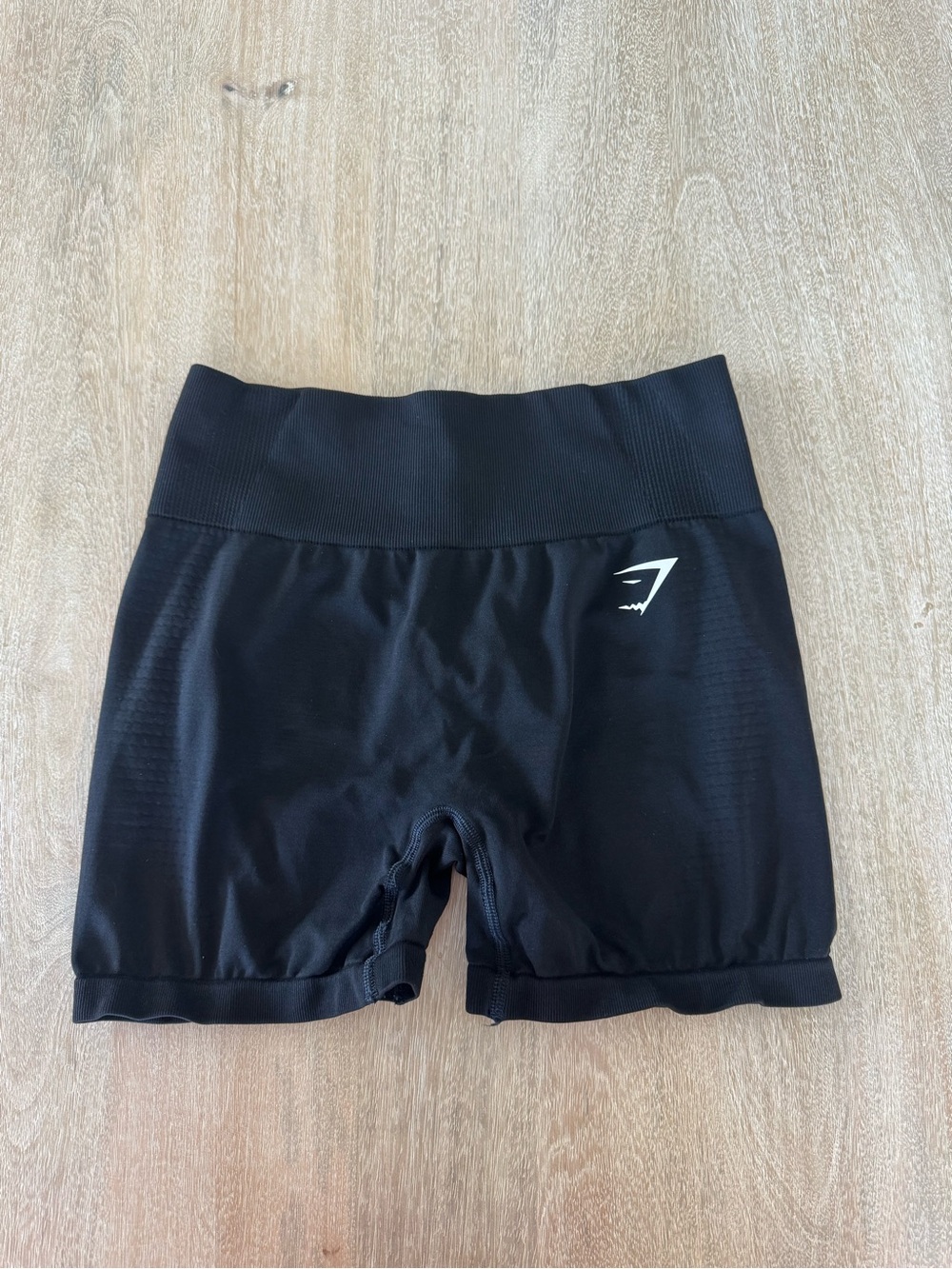 Gymshark Black High-Waist Seamless Athletic Shorts